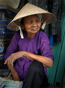 Vietnamese mattress vendor